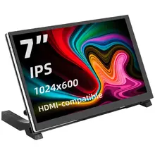 מסך מגע נייד 7 אינץ׳ - ל-Raspberry Pi, מחשב נייד