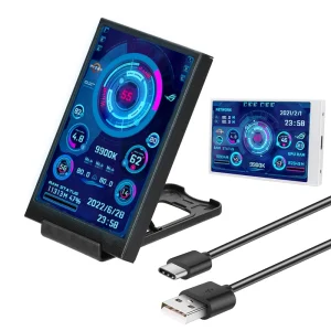 מסך משני 3.5 אינץ' IPS Type-C - צג מיני AIDA64