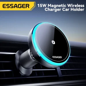מעמד טעינה אלחוטי לרכב Essager - 15W עם תאורה