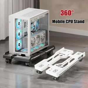 מעמד למחשב נייד מתכוונן עם גלגלים - מעמד CPU