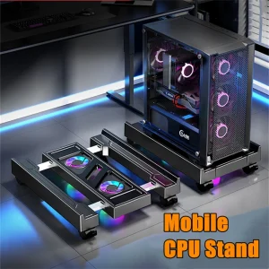 מעמד למחשב נייד מתכוונן עם קירור RGB