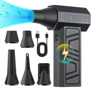 מפוח אוויר לרכב נייד Type-C - 130000RPM - ניקוי ושלג