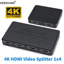 מפצל HDMI 1X4 - פיצול וידאו 4K למסכים מרובים