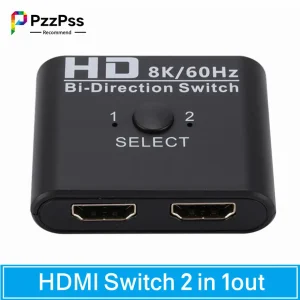 מפצל HDMI דו-כיווני 8K 60Hz - למחשב נייד וקונסולות