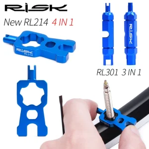 מפתח שסתום אופניים 4 ב-1 RISK - תיקון נייד מקצועי