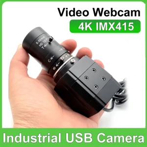 מצלמת USB 4K 8MP תעשייתית - עדשת Varifocal UVC