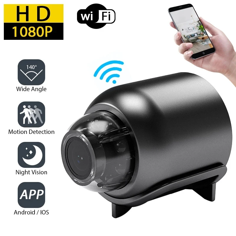 מצלמת מיני אלחוטית HD 1080P - מצלמת אבטחה WiFi לבית