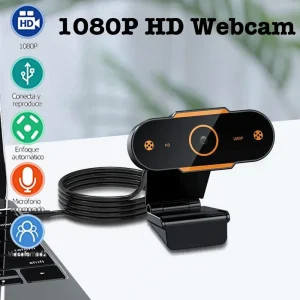 מצלמת רשת 1080P HD - מצלמת USB עם מיקרופון למחשב