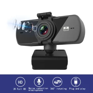 מצלמת רשת 2K Full HD- מצלמת USB עם מיקרופון למחשב