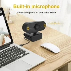 מצלמת רשת USB 1080P HD עם מיקרופון - לעבודה