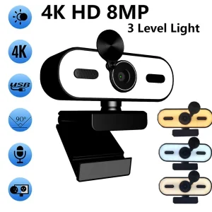 מצלמת רשת USB 1080P למחשב - מיני מצלמת רשת עם מיקרופון