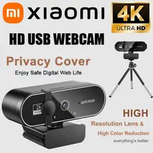מצלמת רשת Xiaomi 4K - סטרימינג 2K, USB, מיקרופון