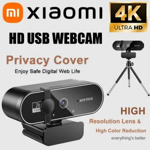 מצלמת רשת Xiaomi 4K - סטרימינג 2K, USB, מיקרופון
