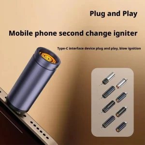 מצת USB C נטען - טיול אוויר , מצת מיני נייד