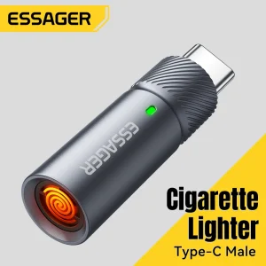 מצת סיגריות מיני TypeC Essager - בטיחותי וחסכוני
