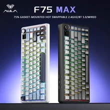 מקלדת גיימינג AULA F75 MAX - מכנית 75% RGB