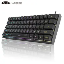 מקלדת גיימינג MageGee Mini 60% - RGB קומפקטית