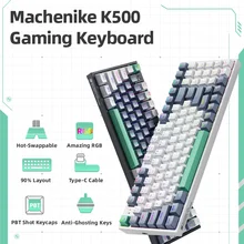 מקלדת מכנית גיימינג Machenike K500-חוטית-RGB-94 מקשים
