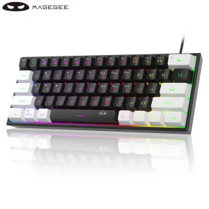 מקלדת קומפקטית MageGee TS91 - 61 מקשים RGB