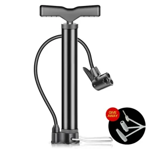 משאבת אופניים ניידת- עד 140 PSI - ניפוח גלגלים
