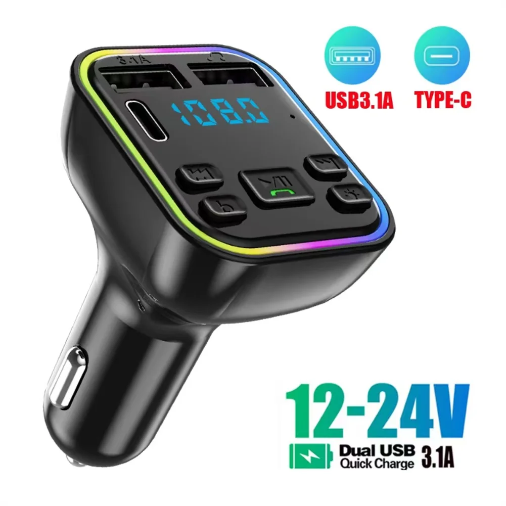משדר FM לרכב בלוטות' 5.0 G38 - טעינה מהירה