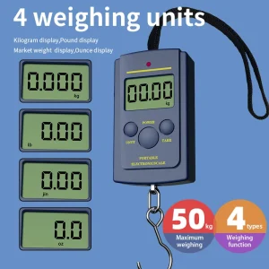 משקל דיגיטלי נייד - 50 ק,ג - לדיג ומזוודות