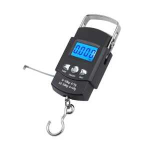 משקל דיגיטלי נייד 50 ק,ג עם סרט מדידה - לנסיעות