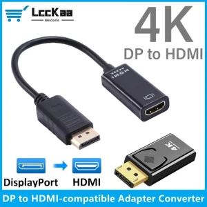 מתאם DP ל-HDMI 4K - ממיר DisplayPort ל-HDMI למחשב ולטלוויזיה