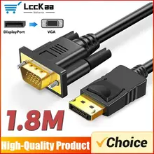 מתאם DisplayPort ל-VGA 1.8 מטר - Full HD 1080P