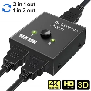 מתאם HDMI 4K דו-כיווני 2X1, סוויטש PS4,TV Box