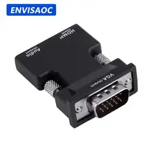 מתאם HDMI ל-VGA - ממיר וידאו אודיו 1080P