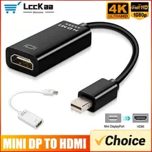 מתאם Mini DP ל-HDMI 4K , ממיר למחשב, מקבוק, טלוויזיה