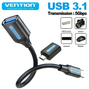 מתאם OTG USB Type C ל-USB A - Vention - העברת נתונים
