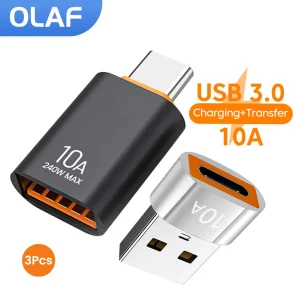 מתאם USB C OTG - טעינה מהירה לסמארטפון,מחשב נייד