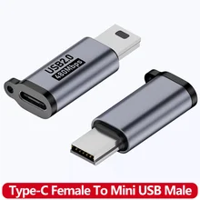 מתאם USB C ל-Mini USB - 18W למצלמה,דיסק קשיח