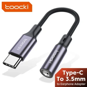 מתאם USB Type C לאוזניות 3.5 מ,מ - Toocki