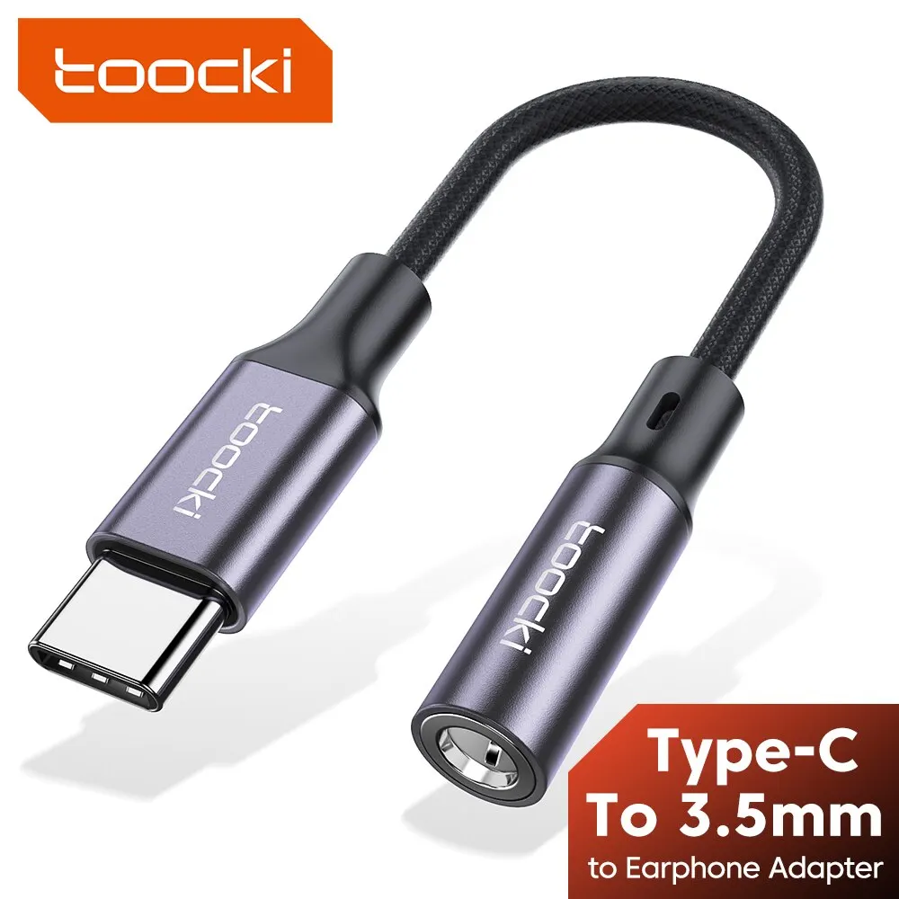 מתאם USB Type C לאוזניות 3.5 מ,מ - Toocki