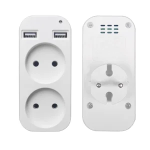 מתאם USB נייד - שקע אוניברסלי מולטיפונקציה