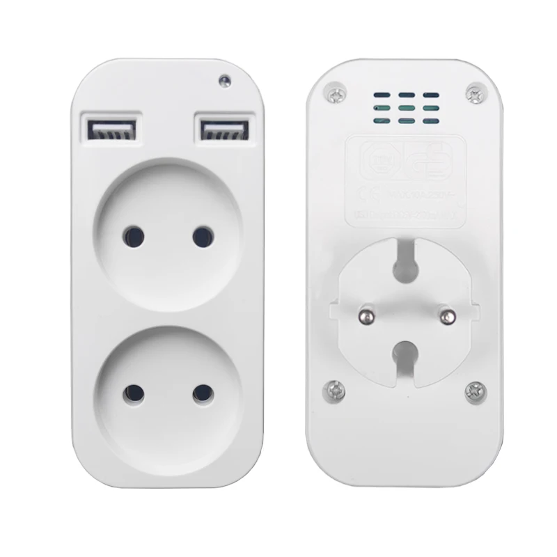 מתאם USB נייד - שקע אוניברסלי מולטיפונקציה