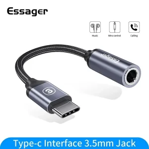 מתאם אוזניות USB C ל-3.5 מ,מ , Essager