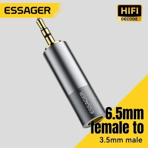 מתאם שמע Essager 3.5 ל-6.5 ממ - אוזניות, מגבר