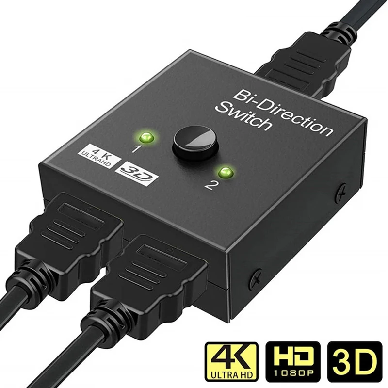 מתג HDMI 4K דו-כיווני - 1x2,2x1 - Ultra HD