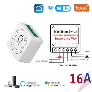 מתג חכם WiFi Tuya 16A - מיני מתג דו-כיווני