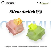 מתג מקלדת מכאנית Outemu Peach V3 Lubed - שקט