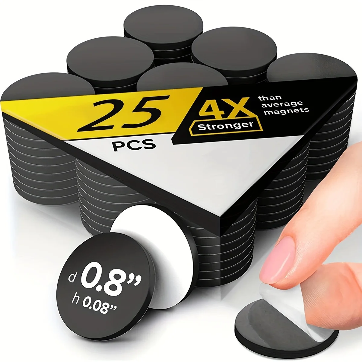 נקודות מגנטיות Easy-Peel 0.8, מגנטים חזקים וגמישים