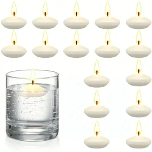 נרות צפים ללא ריח - 6,10,16 יח' - קישוט לאירועים