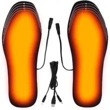 סוליות חימום USB - מחמם רגליים חשמלי לחורף