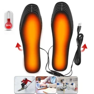 סוליות מחוממות USB נטענות- מחמם רגליים חשמלי לחורף