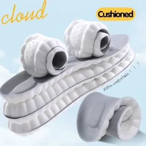 סוליות עיסוי 4D סופר רכות- תמיכה לכף רגל ונעלי ספורט