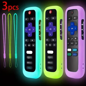 סט סיליקון זוהר לשלט - TCL Hisense Roku TV